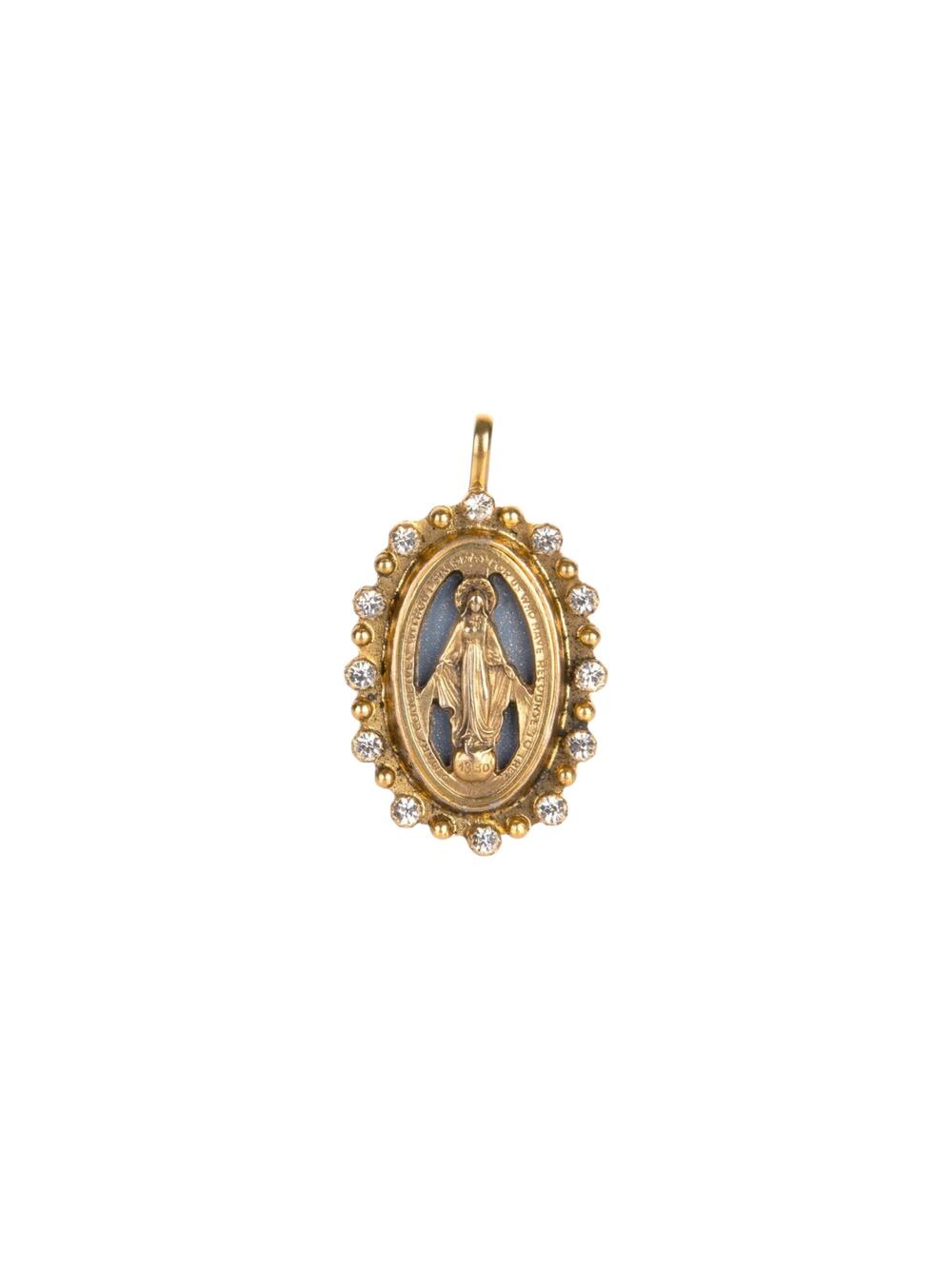 VIRGINS SAINTS & ANGELS VSA Milagrosa Medallion in Gold